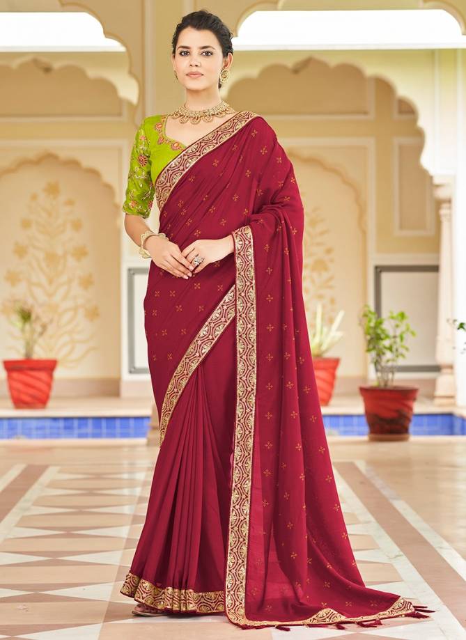 Aavsar vol 1 Khushboo New Latest Designer Heavy Vichitra Saree Collection